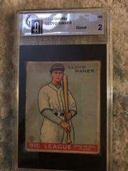 Lloyd Waner #164 Baseball Cards 1933 Goudey Prices