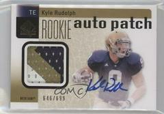 Kyle Rudolph [Autograph Patch] Football Cards 2011 SP Authentic Prices