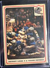 Detroit Lions [A Tough Defense] Football Cards 1976 Fleer Team Action Prices