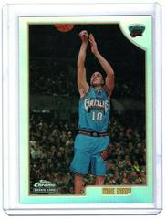 Mike Bibby [Refractor] Basketball Cards 1998 Topps Chrome Prices