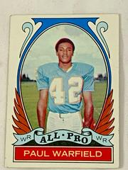 Paul Warfield [All Pro] #271 Football Cards 1972 Topps Prices