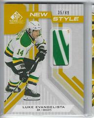 Luke Evangelista [Gold Patch] Hockey Cards 2021 SP Game Used CHL New Style Prices