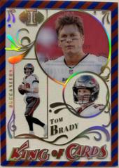 Tom Brady [Red Blue] Football Cards 2022 Panini Illusions King Of Prices