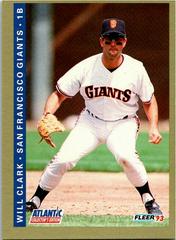Will clark Baseball Cards 1993 Fleer Atlantic Prices