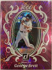 George Brett [Pink Fireworks] #M3K-12 Baseball Cards 2023 Panini Donruss Mr. 3000 Prices