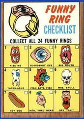Funny Ring [Checklist] #15 Football Cards 1966 Topps Prices