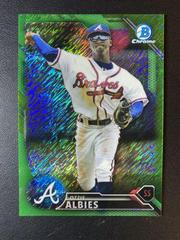 Ozzie Albies [Chrome Green Refractor] #BCP110 Baseball Cards 2016 Bowman Prospects Prices