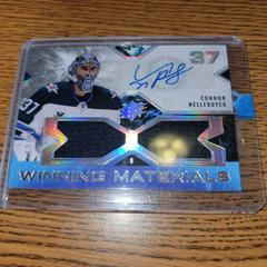 Connor Hellebuyck [Autograph] Hockey Cards 2021 SPx Winning Materials Prices
