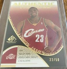 LeBron James [Gold] Basketball Cards 2003 SP Game Used Prices