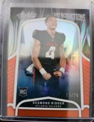 Desmond Ridder [Spectrum Orange] #INT-3 Football Cards 2022 Panini Absolute Introductions Prices