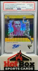 Darius Bazley [Gold] Basketball Cards 2019 Panini Chronicles Flux Rookie Autographs Prices