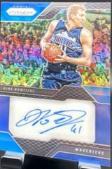 Dirk Nowitzki [Blue Prizm] #13 Basketball Cards 2016 Panini Prizm Veteran Signatures Prices
