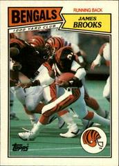 James Brooks #44 Football Cards 1987 Topps American UK Prices