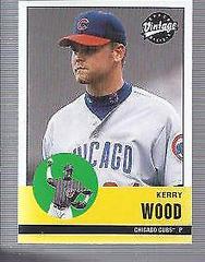 Kerry Wood Baseball Cards 2001 Upper Deck Vintage Prices