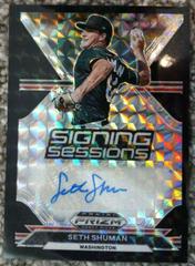 Seth Shuman #SS-SS Baseball Cards 2021 Panini Prizm Draft Picks Signing Sessions Autographs Prices