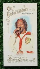 Snoop Lion Baseball Cards 2014 Topps Allen & Ginter Prices
