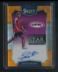 David Alaba [Orange] #ES-DAL Soccer Cards 2016 Panini Select Emerging Star Signatures Prices