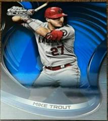 Mike Trout [Blue] Baseball Cards 2022 Topps Chrome Black Prices