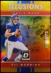 Eli Manning, Davis Webb [Gold] Football Cards 2017 Panini Donruss Optic Illusions Prices