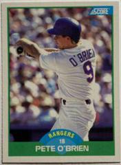 Pete O'Brien #22 Baseball Cards 1989 Score Prices