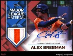 Alex Bregman [Red] #MLMA-AB Baseball Cards 2022 Topps Major League Material Autographs Prices