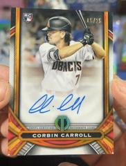 Corbin Carroll [Orange] Baseball Cards 2023 Topps Tribute League Inauguration Autographs Prices