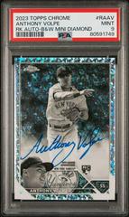 Anthony Volpe [Gold Mini Diamond] #CBA-AV Baseball Cards 2023 Topps Chrome Black Autographs Prices