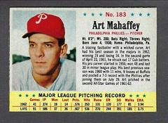 Art Mahaffey [Hand Cut] #183 Baseball Cards 1963 Post Cereal Prices