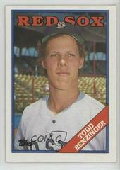 Todd Benzinger Baseball Cards 1988 Topps Prices