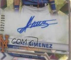 Andres Gimenez [Atomic Refractor] #CRA-AG Baseball Cards 2021 Bowman Chrome Rookie Autographs Prices
