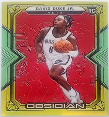 David Duke Jr. [Red Yellow Green Flood] #200 Basketball Cards 2021 Panini Obsidian Prices