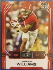 Jameson Williams [Red] #8 Football Cards 2022 Leaf Draft Prices