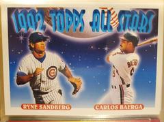 C. Baerga, R. Sandberg Baseball Cards 1993 Topps Prices