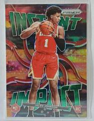 Jalen Johnson [Green Wave] Basketball Cards 2021 Panini Prizm Instant Impact Prices
