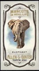 Elephant #MMI-9 Baseball Cards 2021 Topps Allen & Ginter Mascots IRL Minis Prices