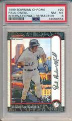 Paul O'Neill [Refractor] #20 Baseball Cards 1999 Bowman Chrome International Prices