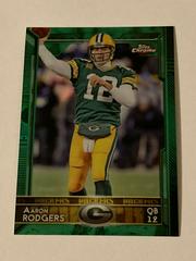Aaron Rodgers [Green Refractor] #2 Football Cards 2015 Topps Chrome Prices
