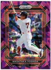 Masataka Yoshida [Purple Ice] #1 Baseball Cards 2023 Panini Prizm Prices