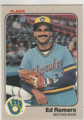 Ed Romero Baseball Cards 1983 Fleer Prices