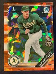 Logan Davidson [Orange Refractor] Baseball Cards 2019 Bowman Draft Chrome Prices