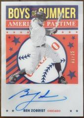 Ben Zobrist [Gold] Baseball Cards 2021 Panini Chronicles Boys of Summer Autographs Prices
