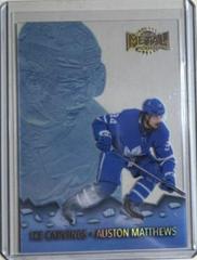 Auston Matthews [Spectrum] #IC-30 Hockey Cards 2021 Skybox Metal Universe Ice Carvings Prices