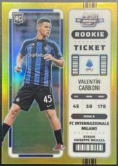 Valentin Carboni [Gold] #292 Soccer Cards 2022 Panini Chronicles Serie A Prices