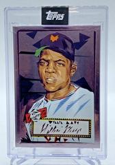 Willie Mays [Silver Gum Back] #A-6 Baseball Cards 2022 Topps X Naturel 1952 Encased Art Prices