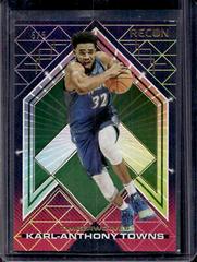 Karl Anthony Towns [Green] #4 Basketball Cards 2021 Panini Recon Prices