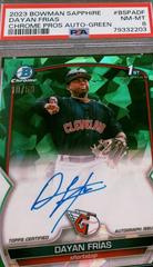Dayan Frias [Green] Baseball Cards 2023 Bowman Chrome Sapphire Autographs Prices