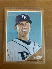 Evan Longoria #45 Baseball Cards 2011 Topps Heritage Prices