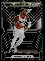 Damian Lillard Basketball Cards 2021 Panini Obsidian Magnitude Prices