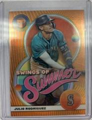 Julio Rodriguez [Orange] #SS-6 Baseball Cards 2023 Topps Pristine Swings of Summer Prices