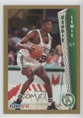 Reggie Lewis #16 Basketball Cards 1992 Fleer Prices